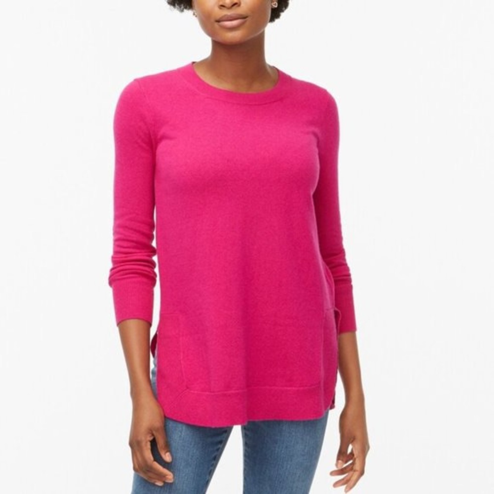 NWT JCrew Women’s Tunic Sweater in Pink Size XXS